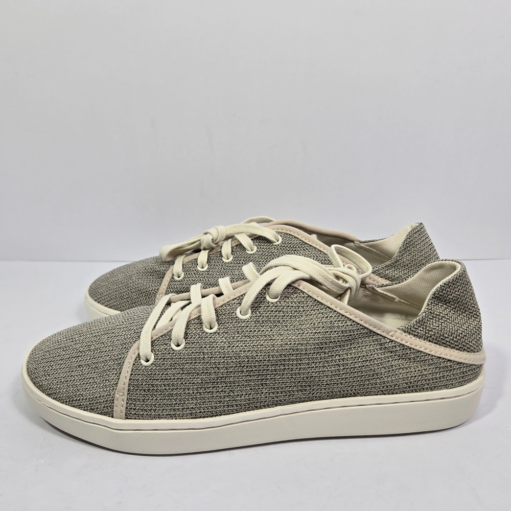 OluKai Pehuea Li Womens 10 Tapa Sahara Mesh Lace Up Sneakers 20379-20WS